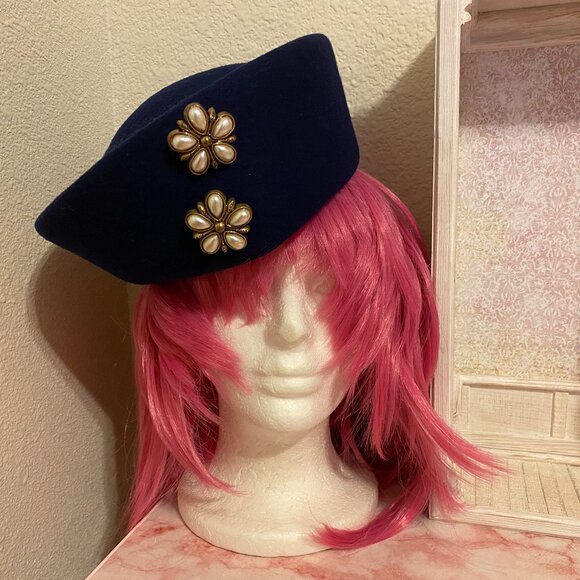 1980s Vintage Blue Hat
